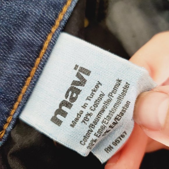 Mavi Jeans Amber Bell Bottom Retro Cropped Flare Low Rise Blue 28 - Picture 10 of 13